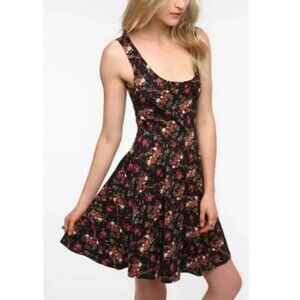 EUC Vintage Free People Sparkle & Fade Floral Jersey Scoop Neck Skater Dress